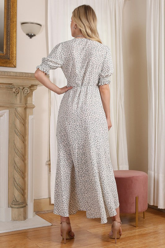 Garden of Romance Midi Wrap Dress